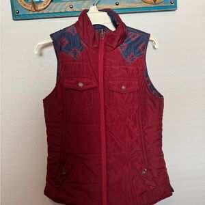 Ariat Women's Burgundy Reversible Quilted Vest